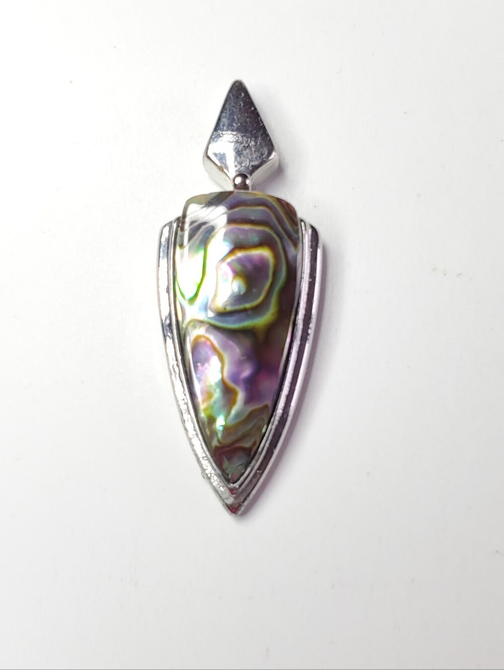 Vtg. Abalone Shell Slide Pedant UNISEX